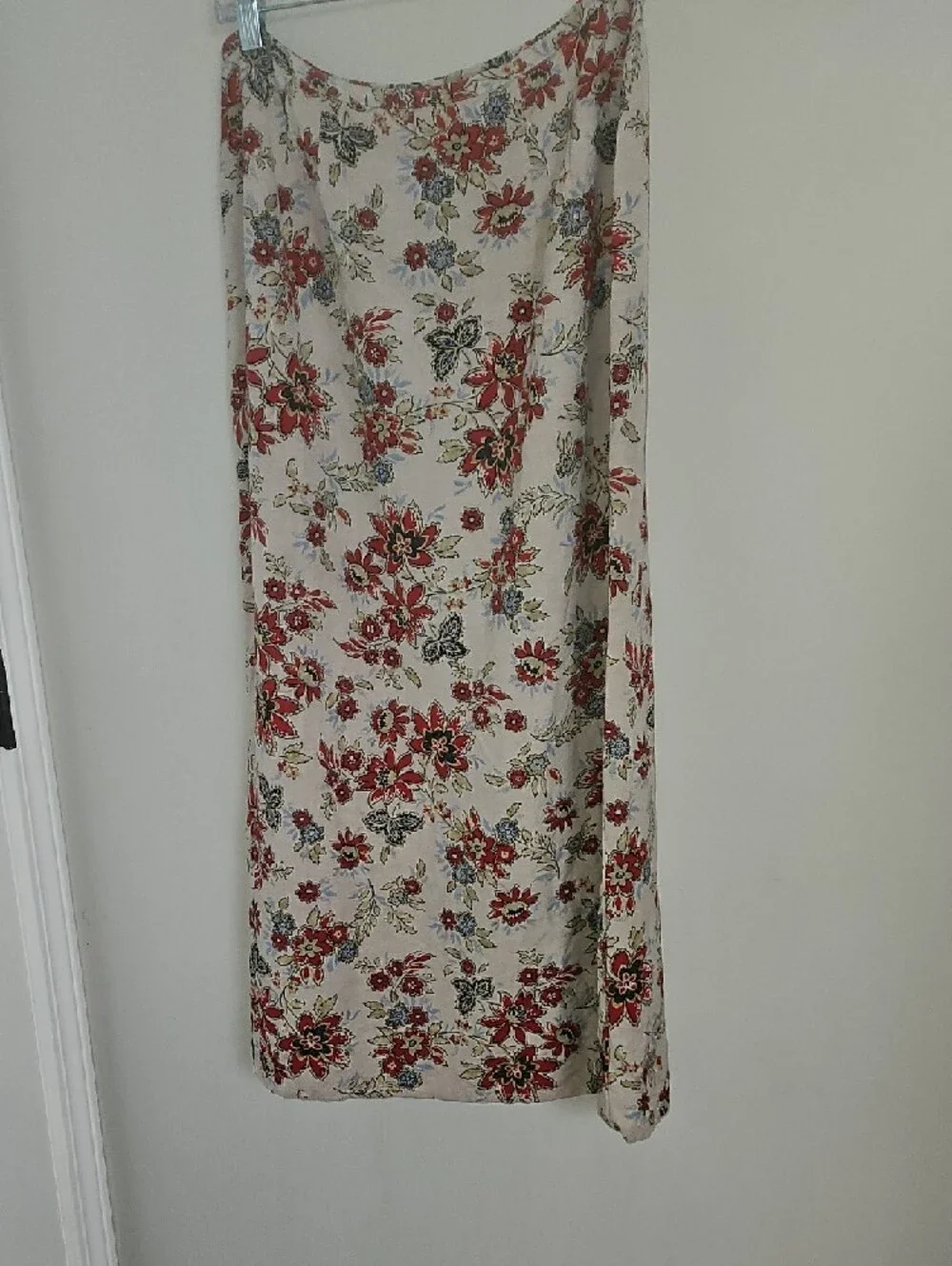 Emma James Liz Claiborne Linen Blend Floral 2-Piece Maxi Skirt Set